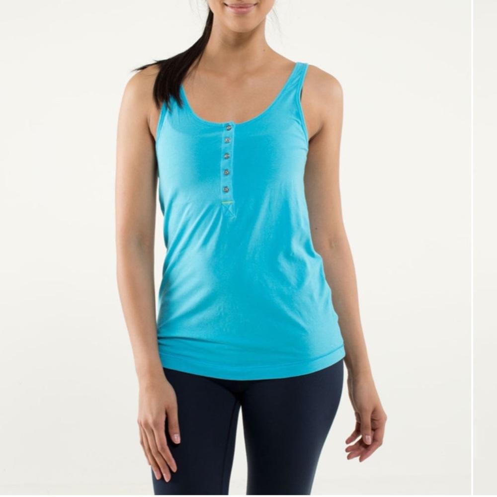 Lululemon Heart Opener tank -Spry Blue